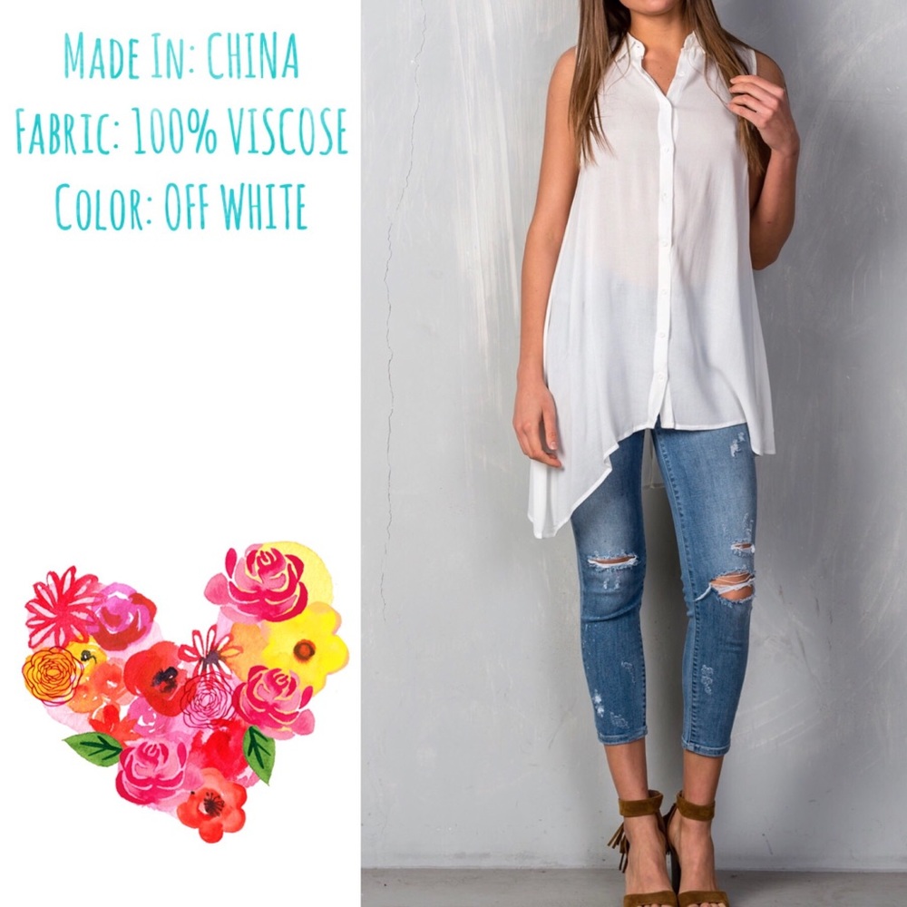 OPEN CROCHET BACK DETAILED HI-LOW TOP